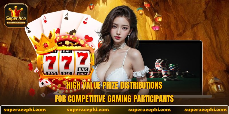 High value prize distributions for competitive gaming participants